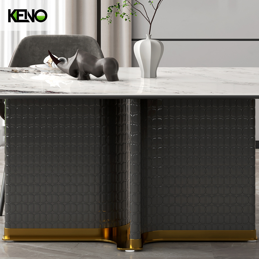 Sintered Stone Dining Table Home Furniture Space Saving Design for Apartment