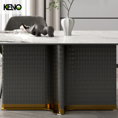 Sintered Stone Dining Table Home Furniture Space Saving Design for Apartment