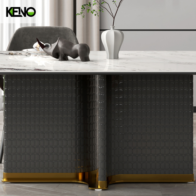 Sintered Stone Dining Table Home Furniture Space Saving Design for Apartment