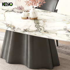intered Stone Dining Table Factory Customization Home & Hotel Furniture Set
