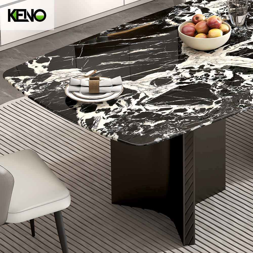 Paper Marble Dining Table Keno Series Luxury Home Furniture Wholesale from Factory