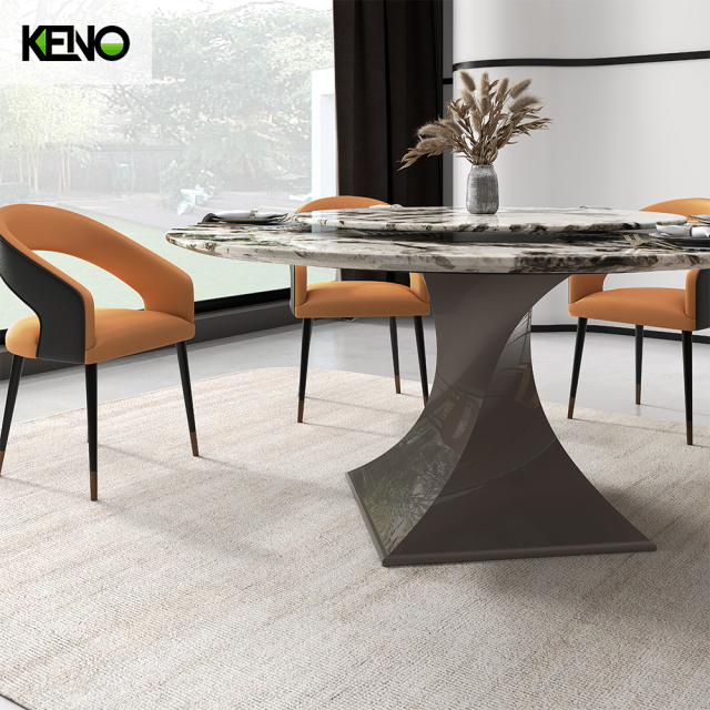 Marble Dining Table Table Chair Combination Home Furniture for Living and Dining Area