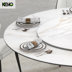 Sintered Stone Dining Table Wholesale Home Furniture Set with Sturdy Home Chair for Family