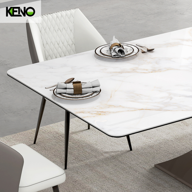 Sintered Stone Dining Table Factory Customization Luxury Home Furniture for Interior Design