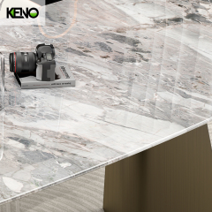Paper Marble Dining Table Table Chair Set Luxury Home Furniture for Family Dining Room