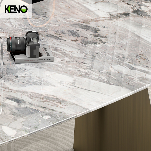 Paper Marble Dining Table Table Chair Set Luxury Home Furniture for Family Dining Room
