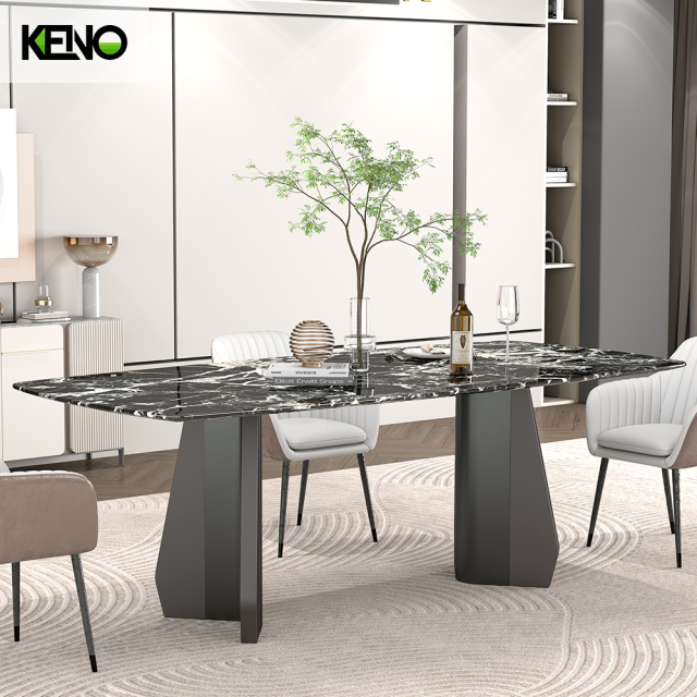 Paper Marble Dining Table and Home Chair Factory Direct Wholesale for Residential Use