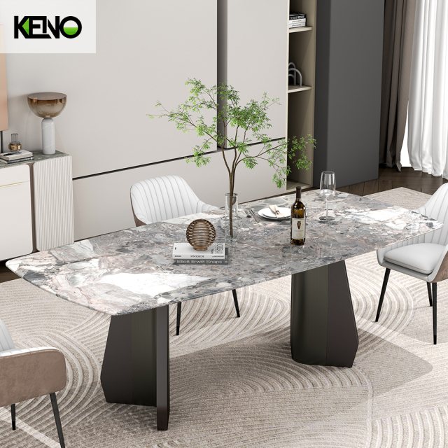 Marble Dining Table Factory Customization Home & Hotel Furniture Set