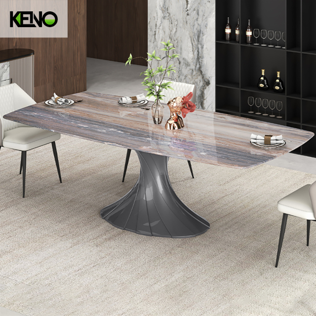 Marble Dining Table Keno Design Home Furniture Wholesale with Matching Chair