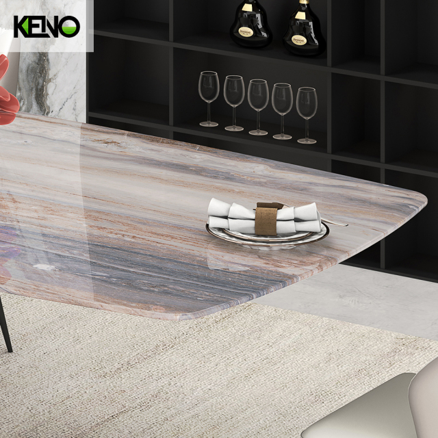 Marble Dining Table Keno Design Home Furniture Wholesale with Matching Chair