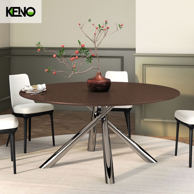 Marble Dining Table Modern Home Furniture Luxury Finish with Matching Table Chair