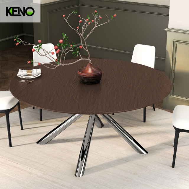 Marble Dining Table Modern Home Furniture Luxury Finish with Matching Table Chair