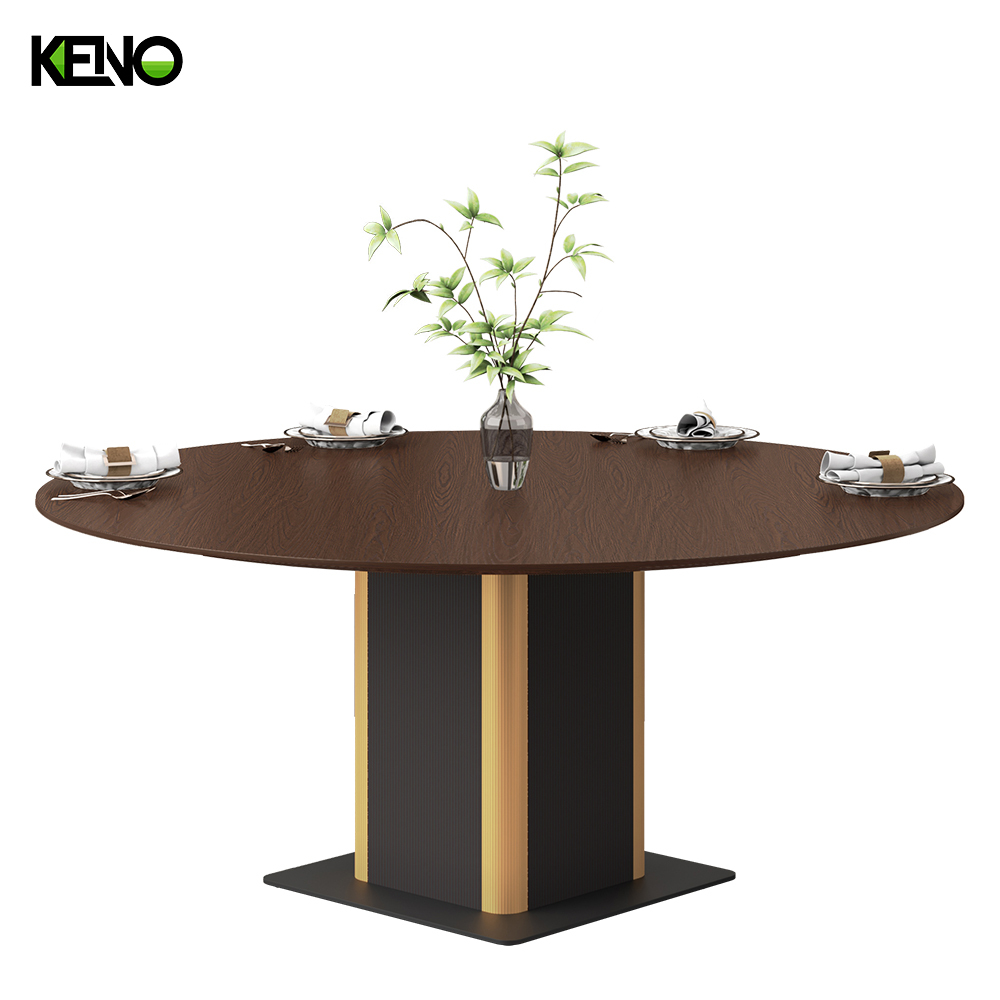 Wood Grain Dining Table Customization Home Furniture for Small Space and Large Dining Room