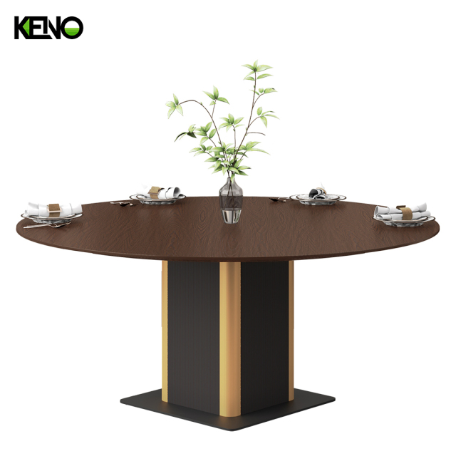 Wood Grain Dining Table Customization Home Furniture for Small Space and Large Dining Room