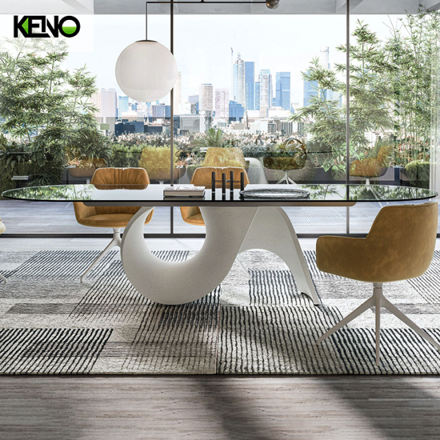 Dining Table White Table Legs Luxury Home Furniture Hotel Grade Quality with Matching Table Chair