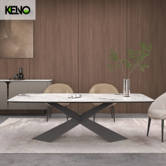 Sintered Stone Dining Table Custom Home Furniture Luxury Design for Dining Room and Living Room