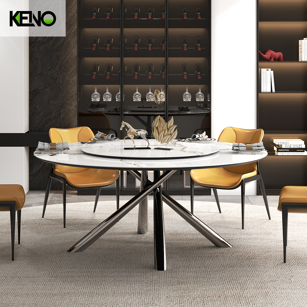 Sintered Stone Dining Table Customization Home Furniture Factory Direct Wholesale for Hotel Use