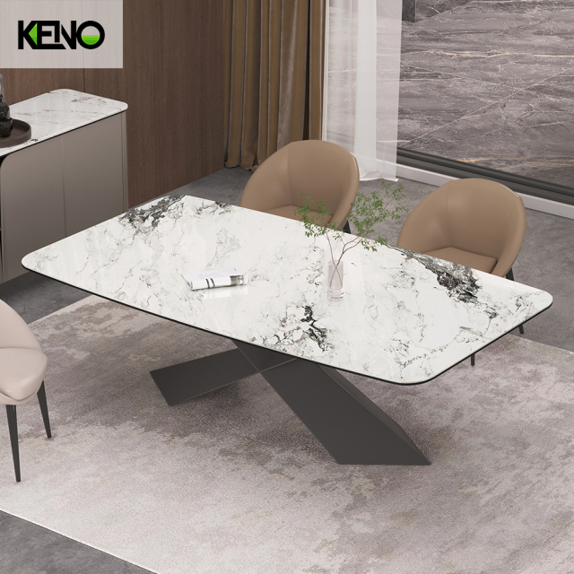Sintered Stone Dining Table Custom Home Furniture Luxury Design for Dining Room and Living Room