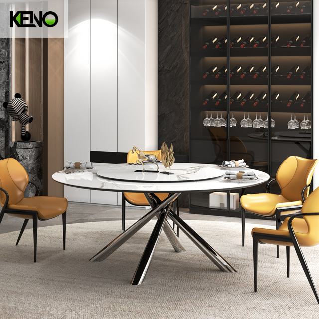 Sintered Stone Dining Table Customization Home Furniture Factory Direct Wholesale for Hotel Use