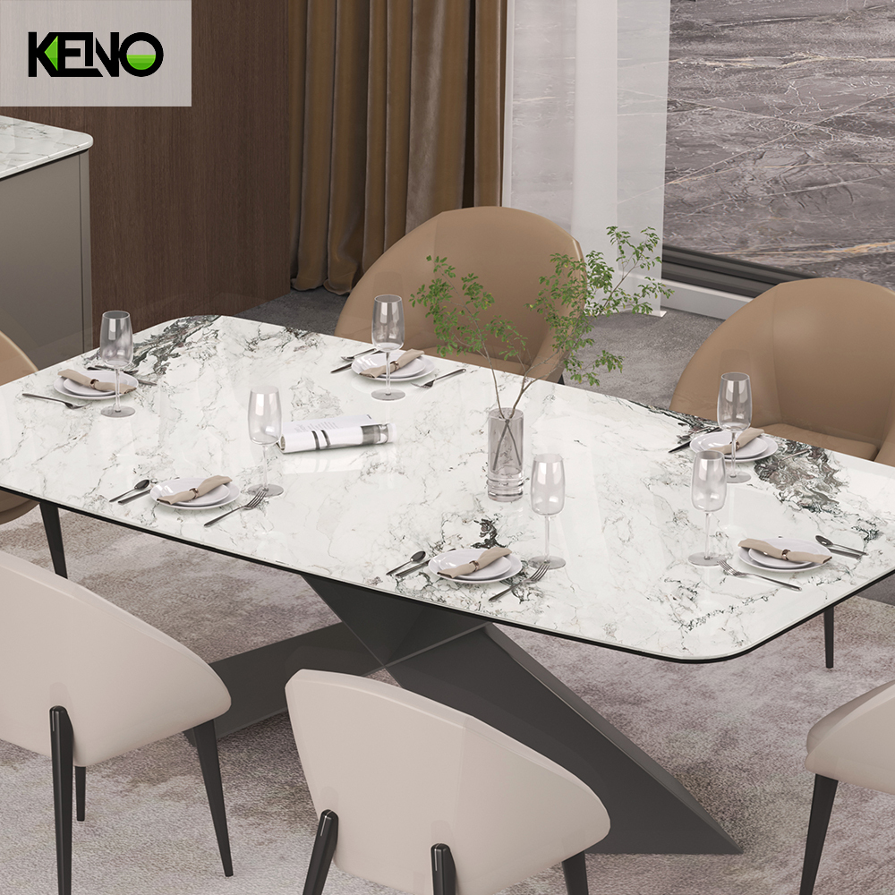Sintered Stone Dining Table Custom Home Furniture Luxury Design for Dining Room and Living Room
