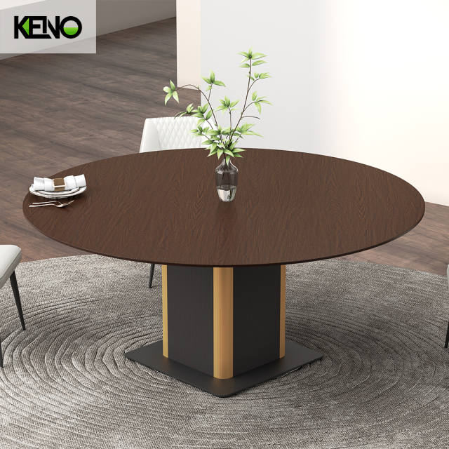 Wood Grain Dining Table Customization Home Furniture for Small Space and Large Dining Room