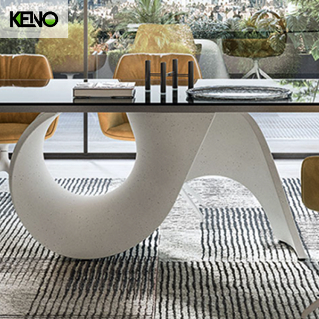 Dining Table White Table Legs Luxury Home Furniture Hotel Grade Quality with Matching Table Chair