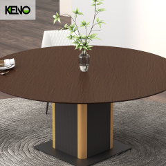 Wood Grain Dining Table Customization Home Furniture for Small Space and Large Dining Room