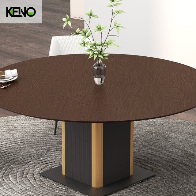Wood Grain Dining Table Customization Home Furniture for Small Space and Large Dining Room