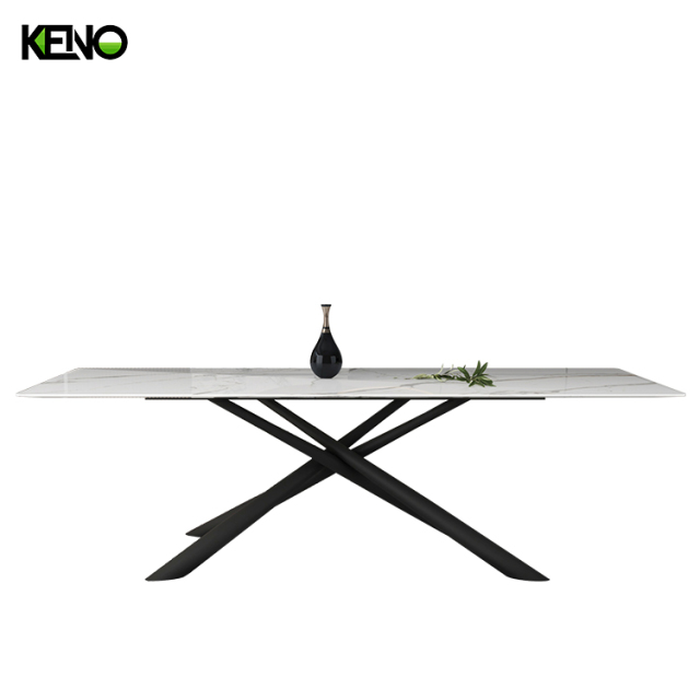 Sintered Stone Dining Table Modern Design Home Furniture with Comfortable Home Chair Set