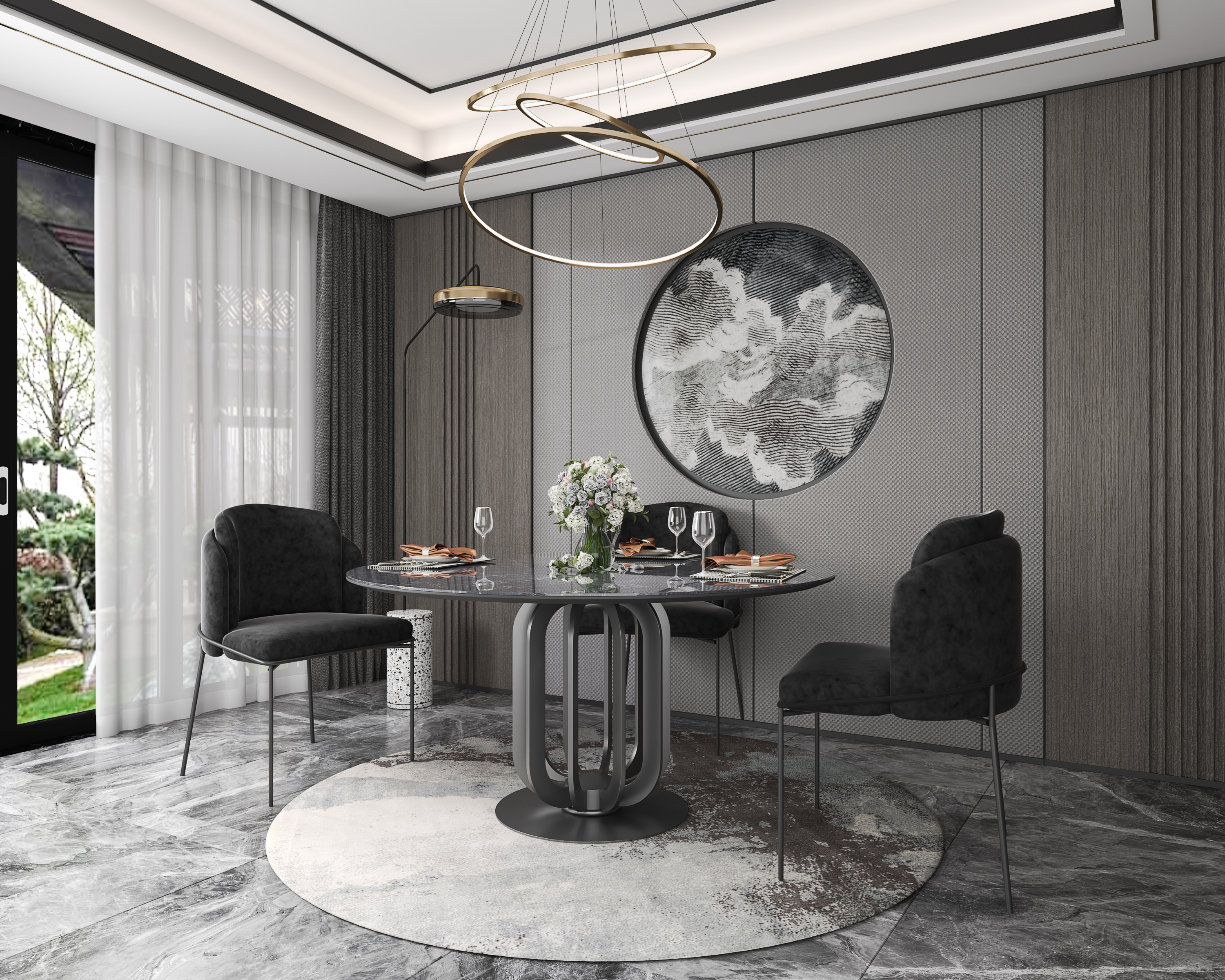 Dining Table Home Furniture Factory Direct Sale with Matching Table Chair
