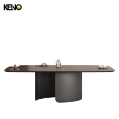 Wood Grain Dining Table Home Furniture Factory Direct Sale with Matching Table Chair