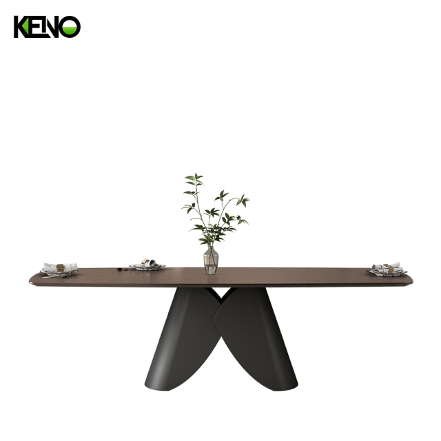 Wood Grain Dining Table Home Chair and Table Set Wholesale High-Quality Material