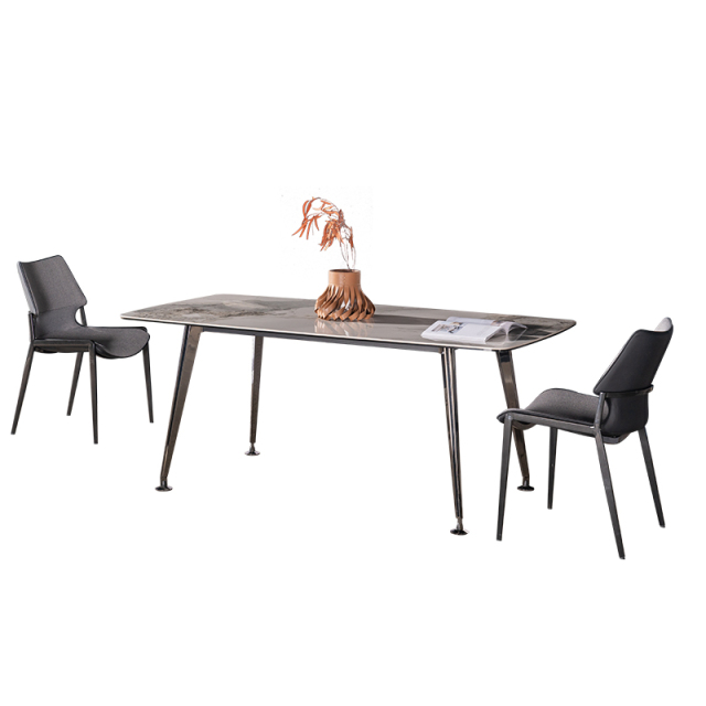 Dining Table Wholesale Sintered Stone Home Furniture Set with Comfortable Home Chair