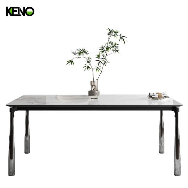 Dining Table Luxury Sintered Stone Home Furniture Set with Customization for Modern Dining Room