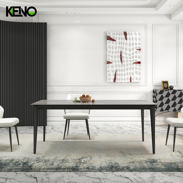 Dining Table Wholesale Sintered Stone Home Furniture with Durable Material and Stable Structure