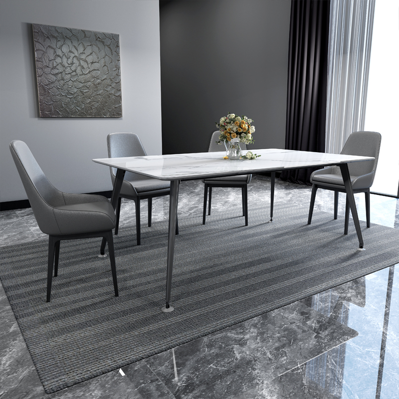 Dining Table Wholesale Sintered Stone Home Furniture Set with Comfortable Home Chair