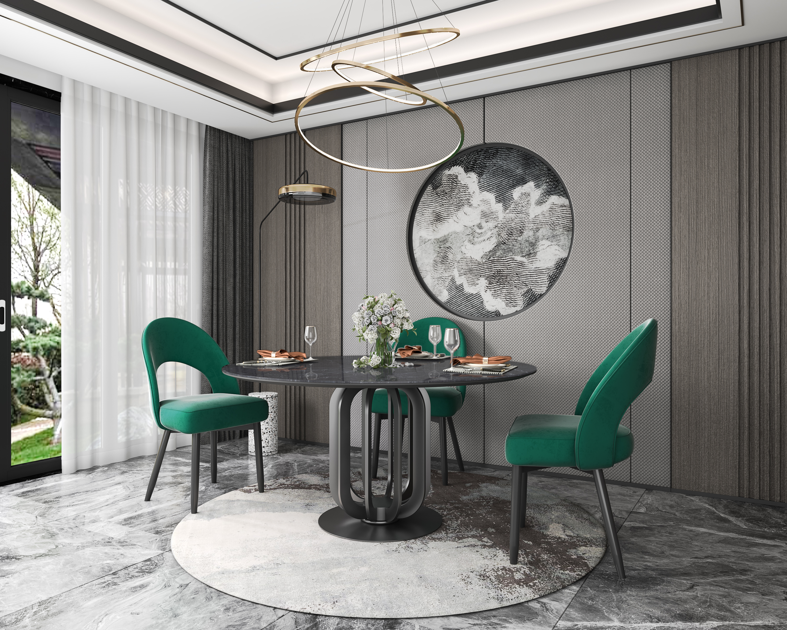 Dining Table Home Furniture Factory Direct Sale with Matching Table Chair