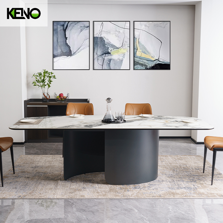 Sintered Stone Dining Table Modern Design Home Furniture with Comfortable Home Chair Set