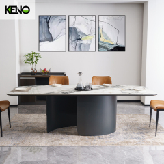 Sintered Stone Dining Table Modern Design Home Furniture with Comfortable Home Chair Set