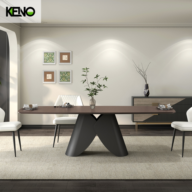 Wood Grain Dining Table Home Chair and Table Set Wholesale High-Quality Material