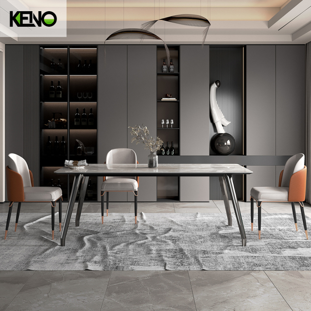 Sintered Stone Dining Table Keno Design Home Furniture for Commercial and Home Use