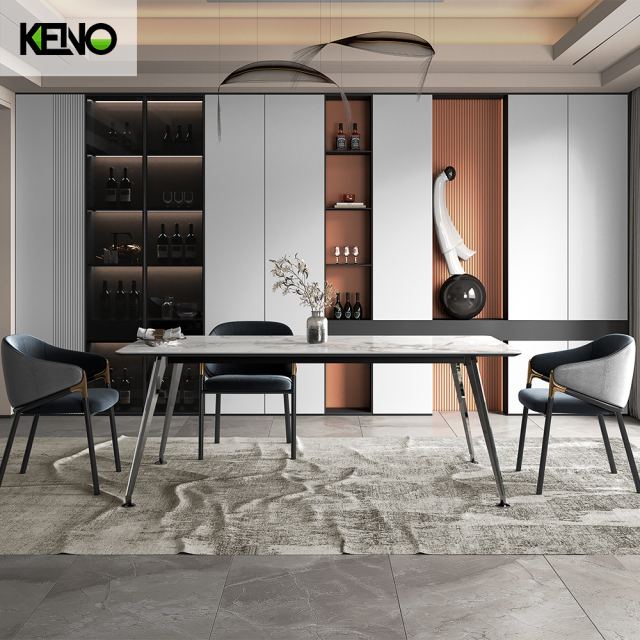 Sintered Stone Dining Table Keno Design Home Furniture for Commercial and Home Use