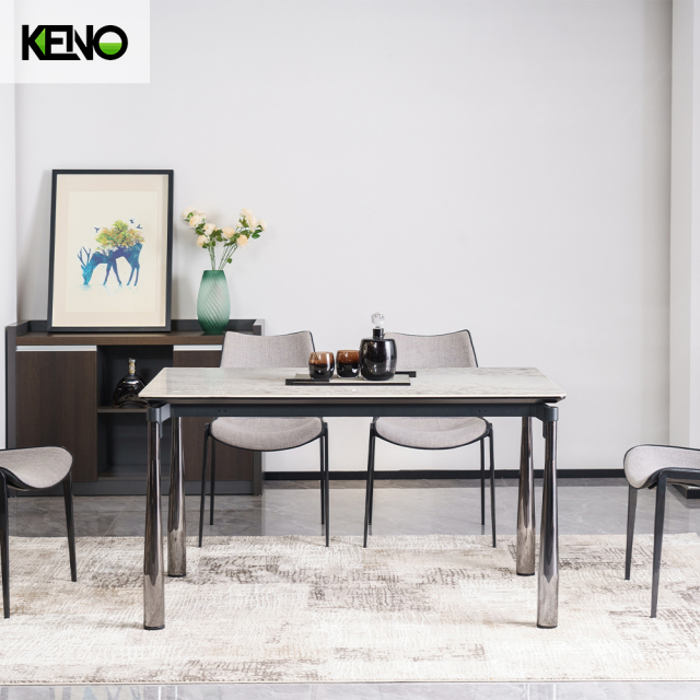 Dining Table Wholesale Sintered Stone Home Furniture Set with Comfortable Home Chair