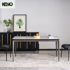 Dining Table Keno Series Luxury Sintered Stone Home Furniture with Table Chair Set
