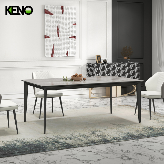Dining Table Wholesale Sintered Stone Home Furniture with Durable Material and Stable Structure