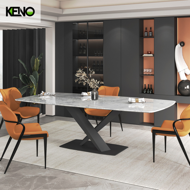 Marble Dining Table Modern Luxury Home Furniture with Factory Customization Service