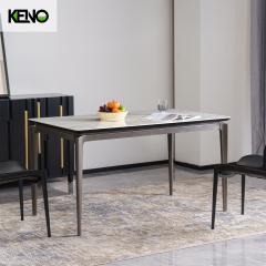 Dining Table Keno Series Luxury Sintered Stone Home Furniture with Table Chair Set