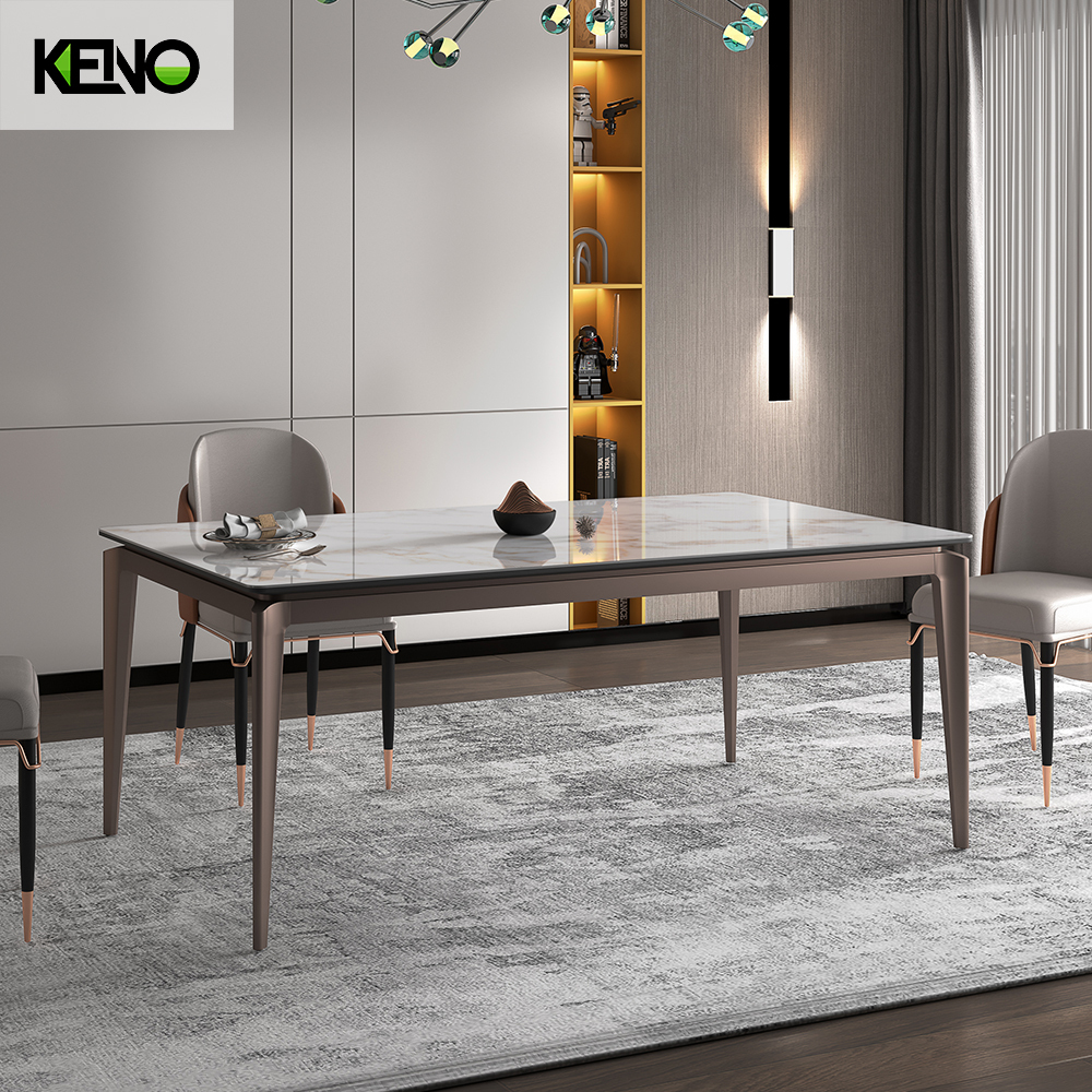 Dining Table Sintered Stone Customization Size and Color for Home and Hotel Furniture