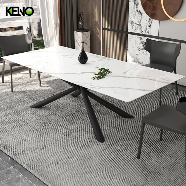 Sintered Stone Dining Table Modern Design Home Furniture with Comfortable Home Chair Set