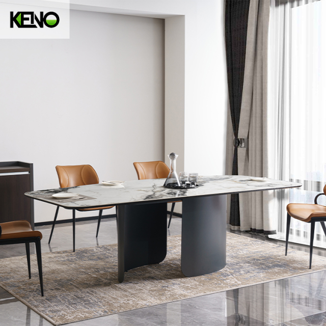 Sintered Stone Dining Table Modern Design Home Furniture with Comfortable Home Chair Set
